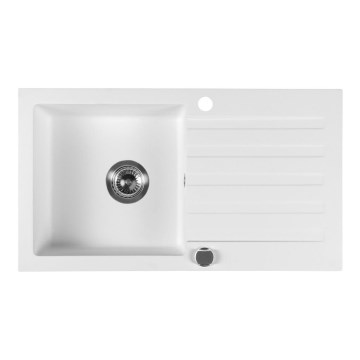 Sapho - konyhai mosogató 78x44 cm gránit/fehér