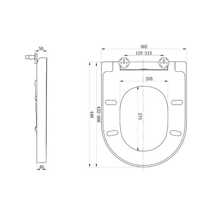 Sapho - WC ülőke LISA SoftClose fehér