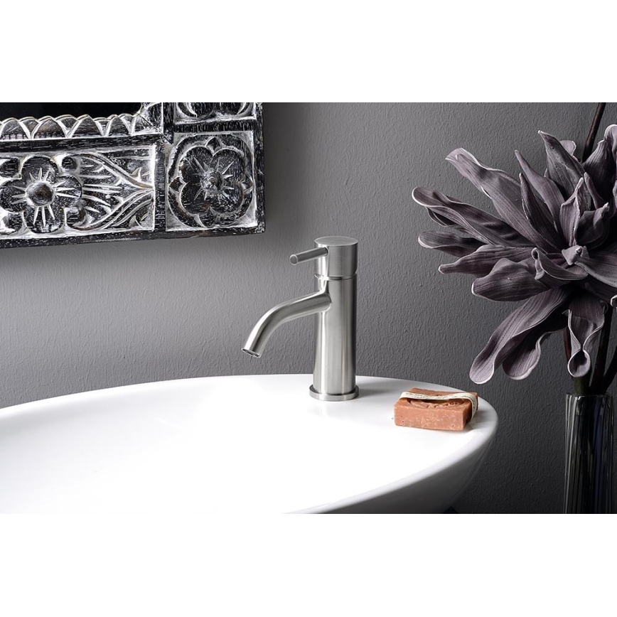 Sapho - Mosdó csaptelep MINIMAL 15,8 cm rozsdamentes acél