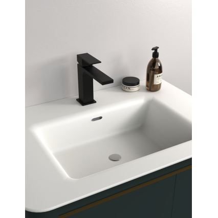 Sapho - Mosdócsap CUBEMIX 15,3 cm matt fekete