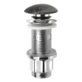 Sapho - Mosdóleeresztő Click-Clack BLOK átm. 6,7 cm kő/fekete