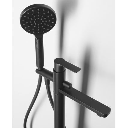 Sapho - PAX kádkészlet csapteleppel, matt fekete