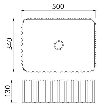 Sapho - PICOBELLO ráépíthető mosdó 50x34 cm kerámia/fehér