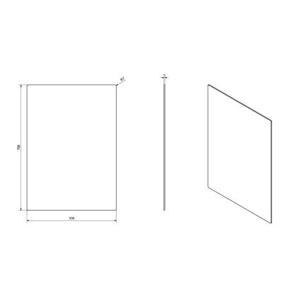 Sapho - PLAIN tükör 50x70 cm