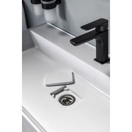 Sapho - Pultba ültethető mosdó GODIVA 68x44 cm márvány/fehér