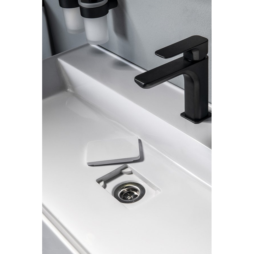 Sapho - Pultba ültethető mosdó GODIVA 68x44 cm márvány/fehér