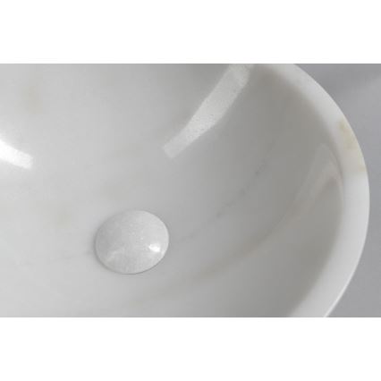 Sapho - Ráépített mosdó BLOK átm. 40 cm márvány/fehér