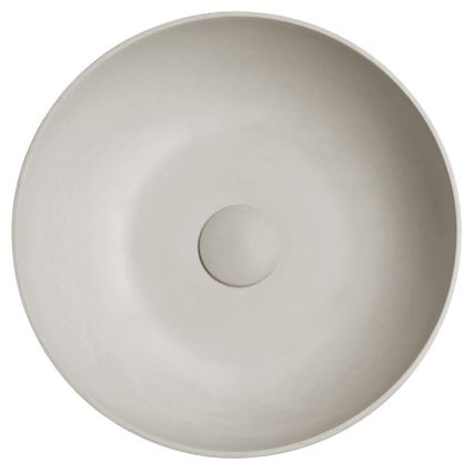 Sapho - Ráépíthető mosdó FORMIGO, átm. 39 cm, beton/homokszínű