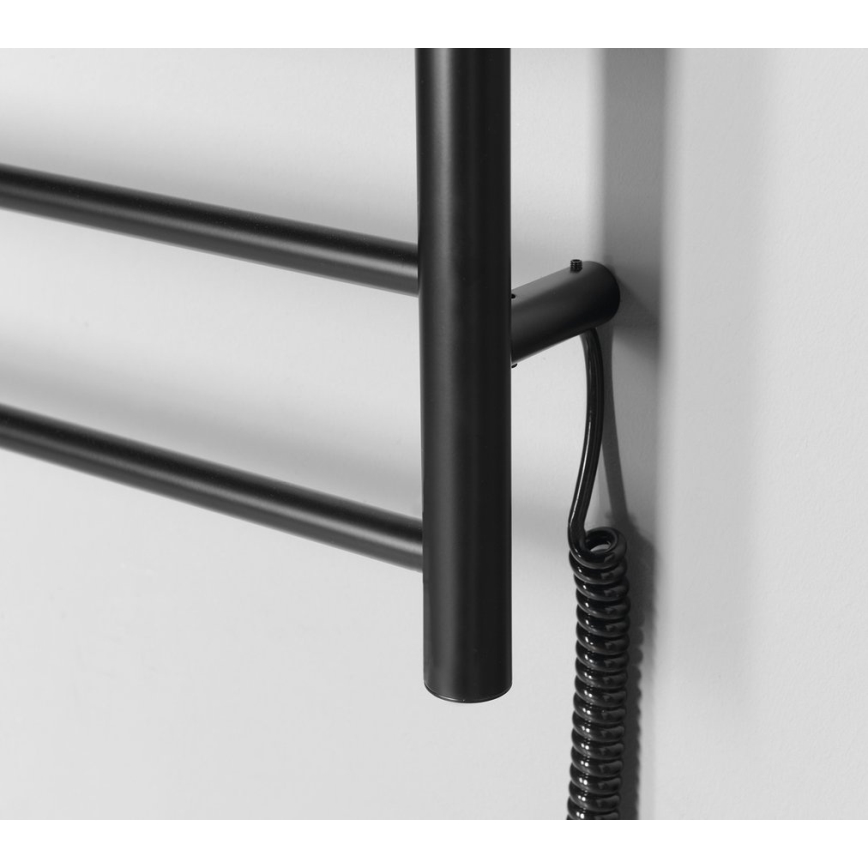 Sapho - REDONDO elektromos törölközőszárító 130W/230V, 63x116 cm, matt fekete