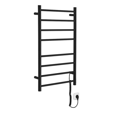 Sapho - REDONDO elektromos törölközőszárító 75 W 90x50 cm matt fekete