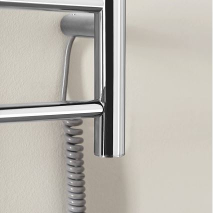 Sapho - REDONDO elektromos törölközőszárító 75W 90x50 cm, fényes króm, kerek
