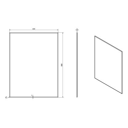 Sapho - Tükör ACCORD 60x80 cm