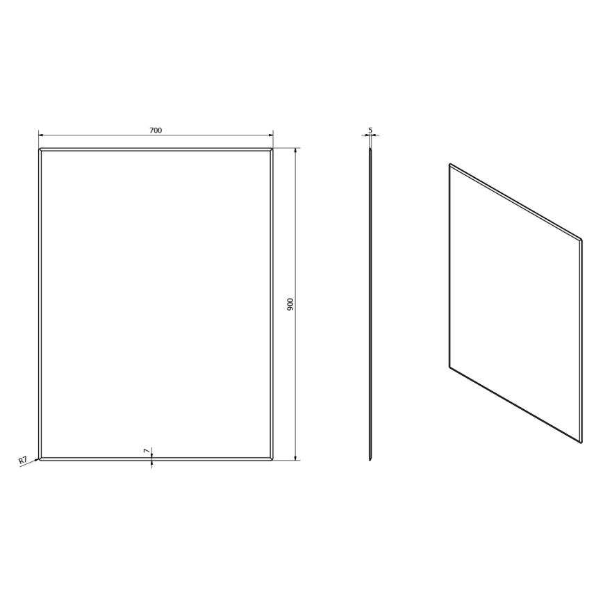Sapho - Tükör ACCORD 70x90 cm