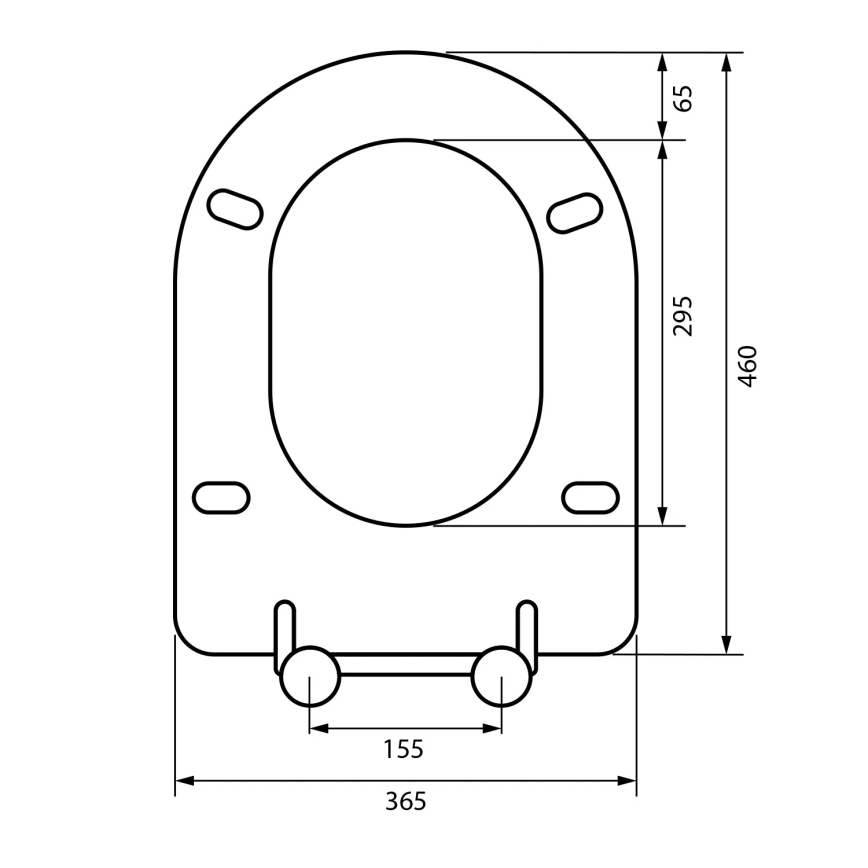 Sapho - WC-ülőke SoftClose szürke