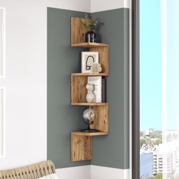 Sarok fali polc 117,2x22 cm atlanti fenyő