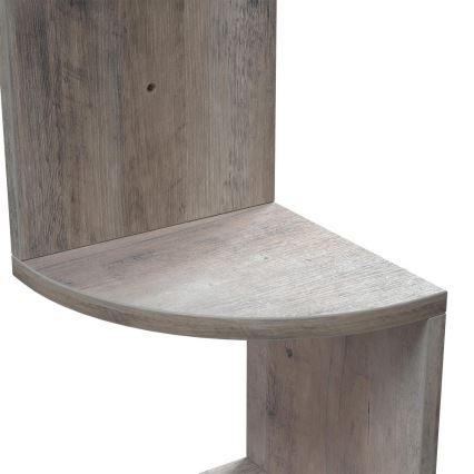 Sarok fali polc SNAKE szürke/barna