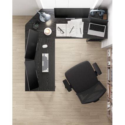 Sarokíróasztal SOLEA fekete