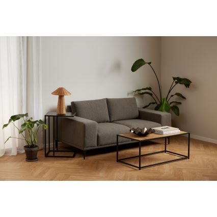 SARON dohányzóasztal tölgy/fekete