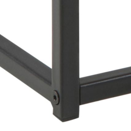 SARON tölgy/fekete dohányzóasztal