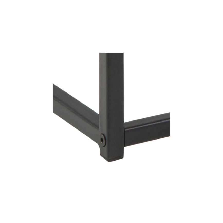 SARON tölgy/fekete dohányzóasztal