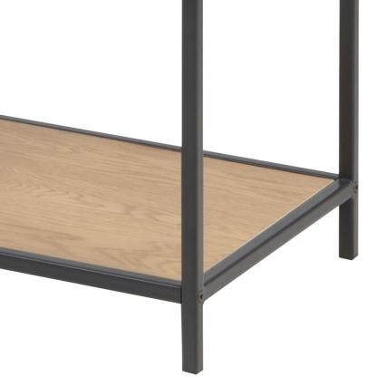 SARON tölgy/fekete könyvespolc