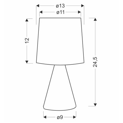 SATTI asztali lámpa 1xE14/40W/230V bézs