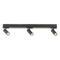 Schöner Wohnen 11794-18 - LED mennyezeti spotlámpa DANTE 3xGU10/10W/230V + LED/14,4W fekete