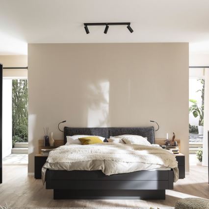 Schöner Wohnen 11794-18 - LED mennyezeti spotlámpa DANTE 3xGU10/10W/230V + LED/14,4W fekete