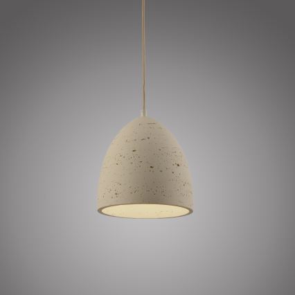 Schöner Wohnen 12540-42 - Kábellel függesztett TRAVENTA függeszték 1xE27/40W/230V, átm. 21 cm, beton