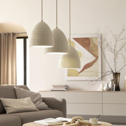 Schöner Wohnen 12541-42 - Kábeles csillár TRAVENTA 3xE27/40W/230V beton