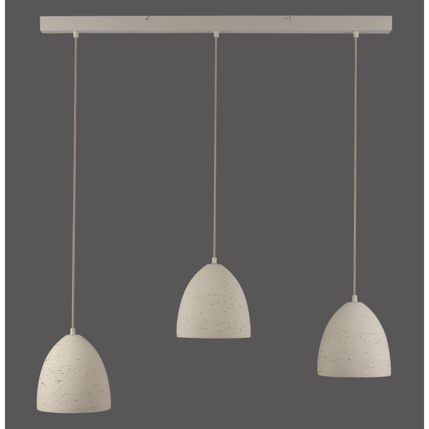 Schöner Wohnen 12541-42 - Kábeles csillár TRAVENTA 3xE27/40W/230V beton
