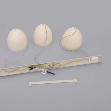 Schöner Wohnen 12541-42 - Kábeles csillár TRAVENTA 3xE27/40W/230V beton