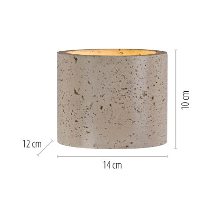 Schöner Wohnen 12542-42 - TRAVENTA fali lámpatest 1xG9/10W/230V beton