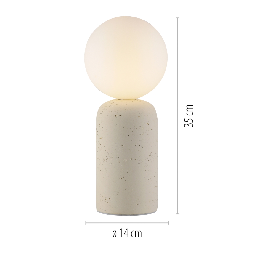 Schöner Wohnen 12543-42 - TRAVENTA asztali lámpa 1xG9/10W/230V beton