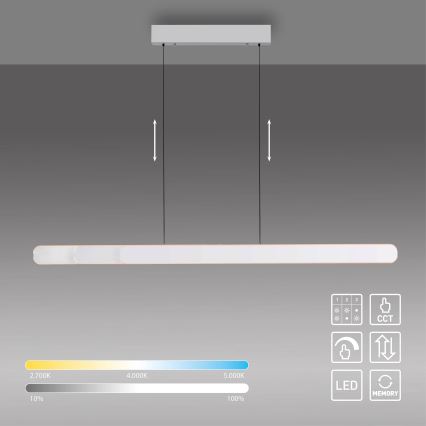 Schöner Wohnen 12577-16 - LED fényerőszabályozható, kábelen függesztett csillár ADRIANA ROUND 2xLED/24W/230V 2700/3000/3500/4000/5000K 160 cm fehér