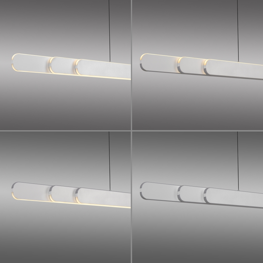 Schöner Wohnen 12577-16 - LED fényerőszabályozható, kábelen függesztett csillár ADRIANA ROUND 2xLED/24W/230V 2700/3000/3500/4000/5000K 160 cm fehér