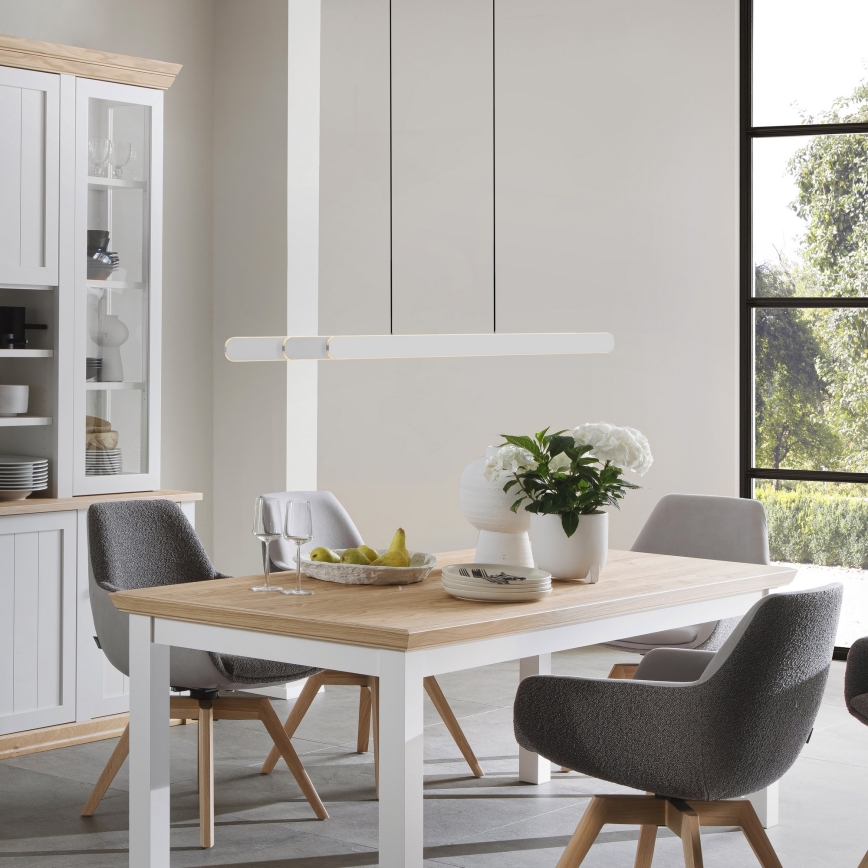 Schöner Wohnen 12577-16 - LED dimmelhető zsinóros csillár ADRIANA ROUND 2xLED/24W/230V 2700/3000/3500/4000/5000K fehér