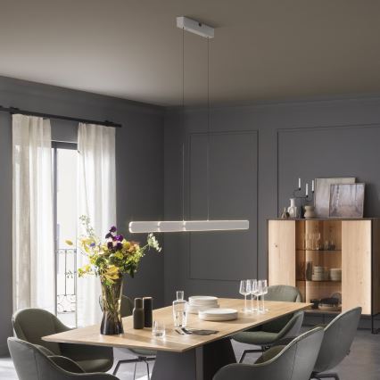 Schöner Wohnen 12577-16 - LED dimmelhető zsinóros csillár ADRIANA ROUND 2xLED/24W/230V 2700/3000/3500/4000/5000K fehér