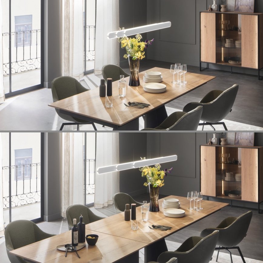 Schöner Wohnen 12577-16 - LED dimmelhető zsinóros csillár ADRIANA ROUND 2xLED/24W/230V 2700/3000/3500/4000/5000K fehér