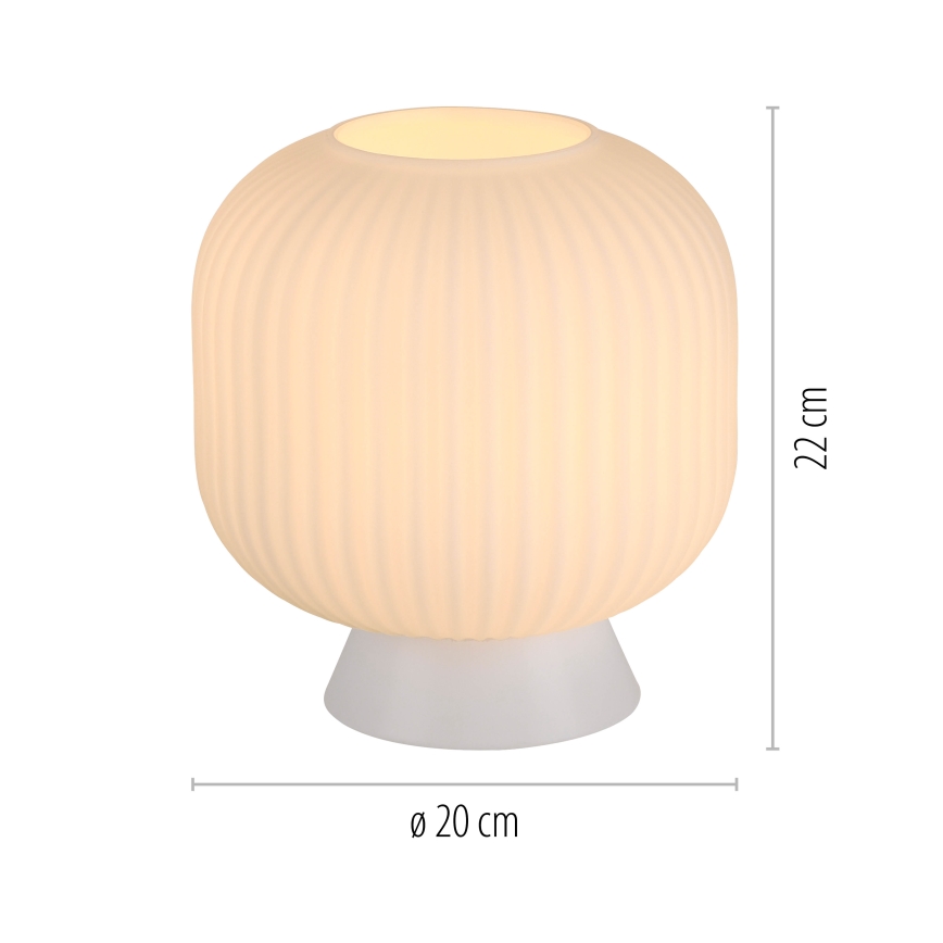 Schöner Wohnen 13573-16 - Asztali lámpa NAMI 1xE27/25W/230V fehér