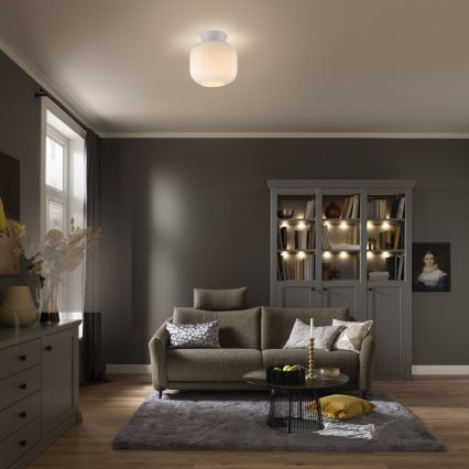 Schöner Wohnen 13574-16 - Mennyezeti lámpa NAMI 1xE27/25W/230V átm. 20 cm fehér