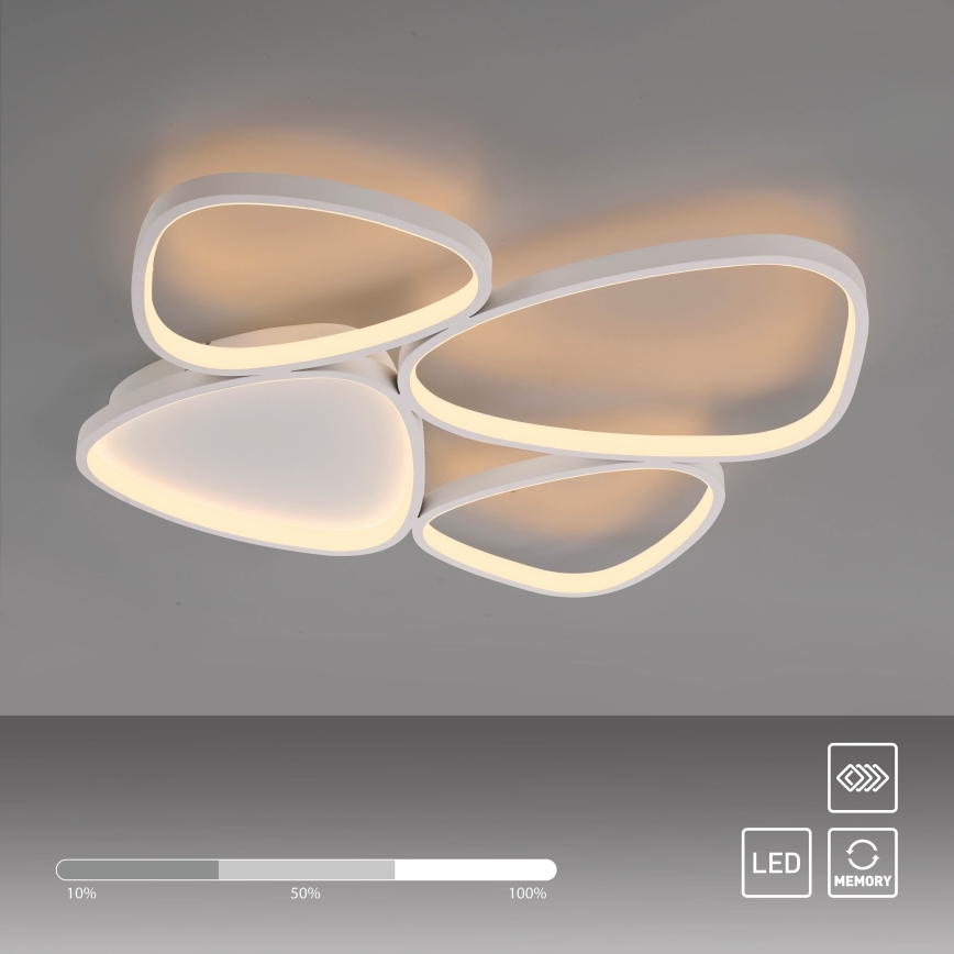 Schöner Wohnen 14038-16 - PEBBLES LED dimmelhető mennyezeti lámpa LED/35,5W/230V fehér