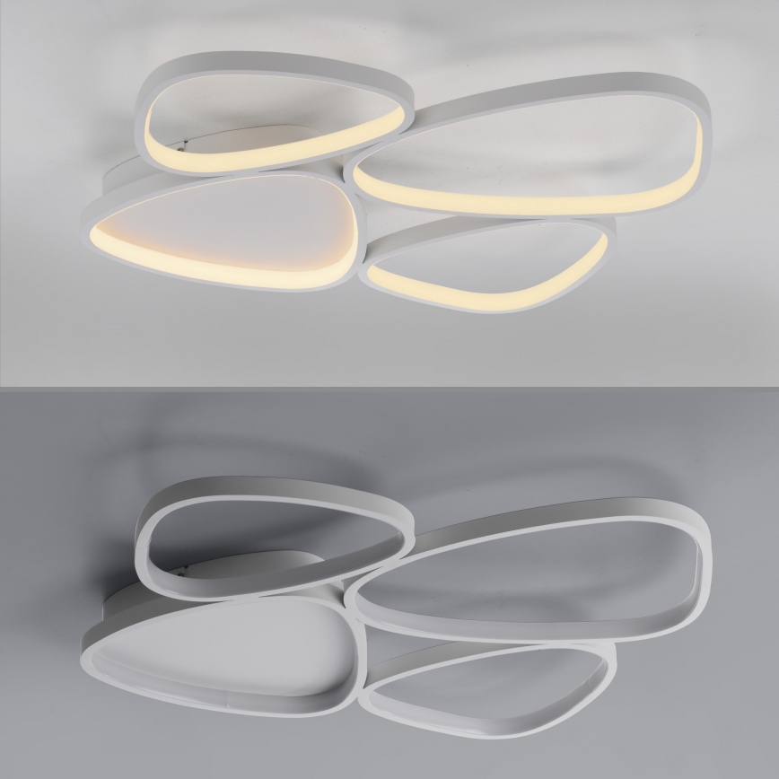 Schöner Wohnen 14038-16 - PEBBLES LED dimmelhető mennyezeti lámpa LED/35,5W/230V fehér