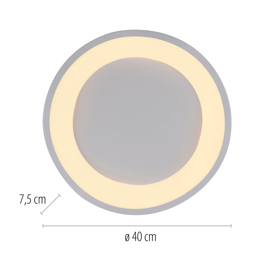 Schöner Wohnen 14233-16 - LED dimmelhető mennyezeti lámpa MONTA LED/21W/230V Ø 40 cm fehér