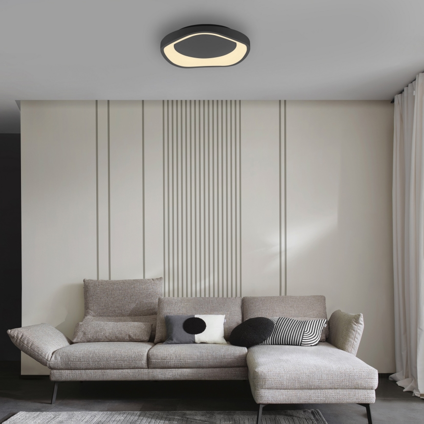 Schöner Wohnen 14233-18 - Fényerőszabályozható LED mennyezeti lámpatest MONTA LED/21W/230V, átm. 40 cm, fekete