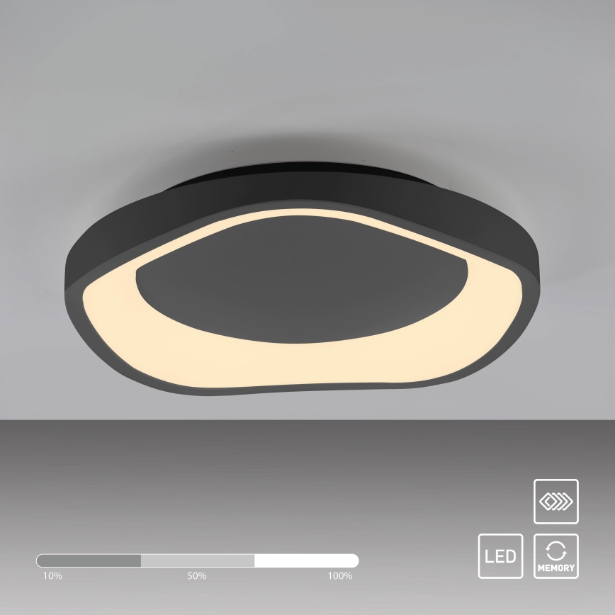 Schöner Wohnen 14233-18 - Fényerőszabályozható LED mennyezeti lámpatest MONTA LED/21W/230V, átm. 40 cm, fekete