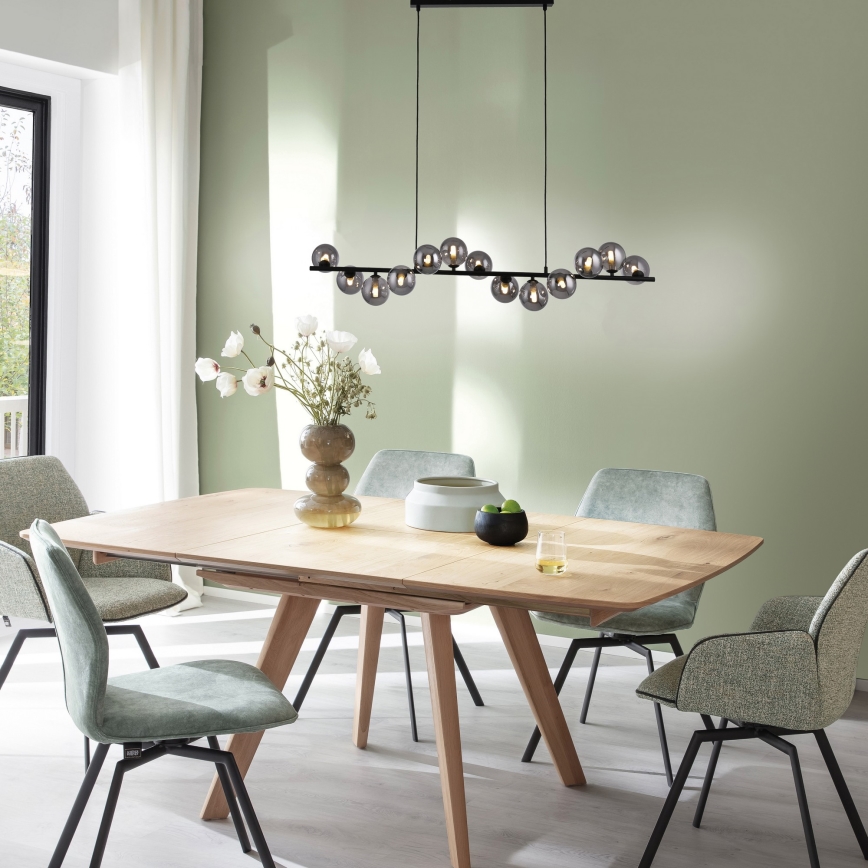 Schöner Wohnen 14504-18 - LED csillár kábelen DUBAI 13xG9/3W/230V 118 m fekete/füstszínű