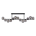 Schöner Wohnen 14505-18 - LED csillár rúdon DUBAI 13xG9/3W/230V fekete/füstszínű