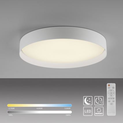Schöner Wohnen 14595-16 - TAVOLI LED dimmelhető mennyezeti lámpatest LED/34W/230V 2700-6500K átm. 49 cm fehér + távirányítóval