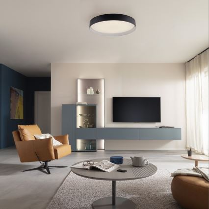 Schöner Wohnen 14595-18 - dimmelhető LED mennyezeti lámpa TAVOLI LED/34W/230V 2700-6500K átm. 49 cm fekete + távirányító